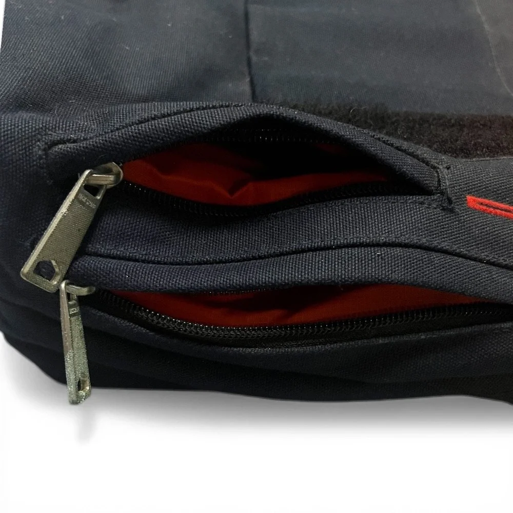 Jack Spade Greene St‎ Messenger Bag Navy Blue Canvas Laptop Commuter Bag